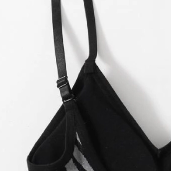 Longline Zebra Print Bralette/ Sports Bra - Picture 3 of 4